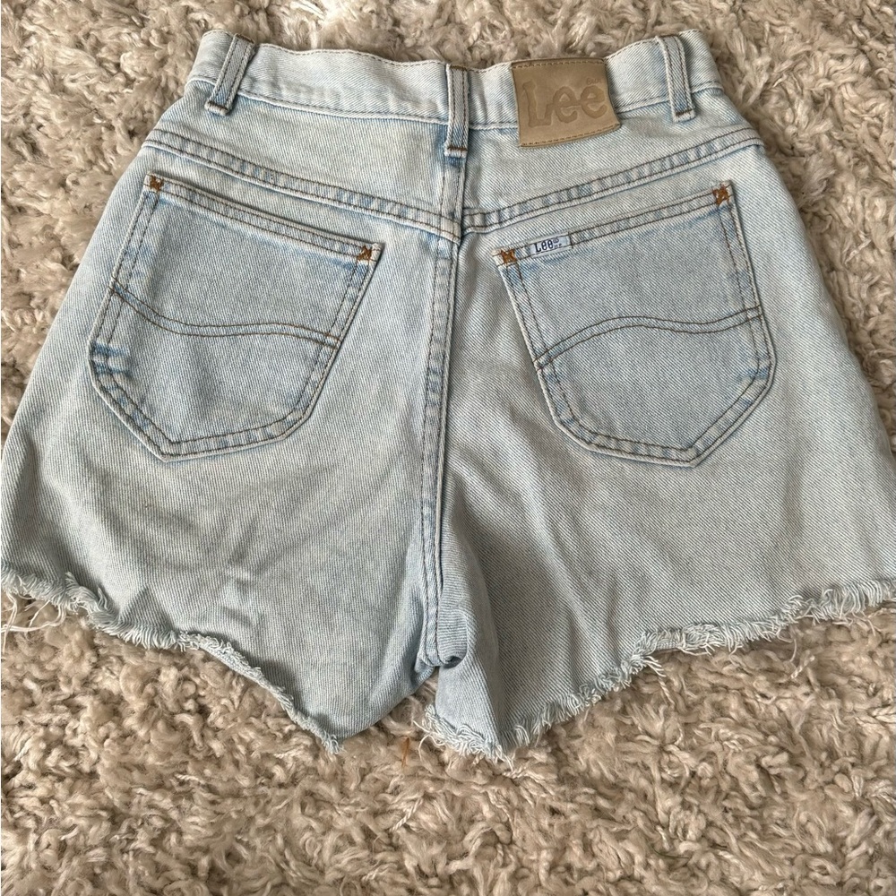 Vintage Lee Women's Faded Blue Jean Shorts